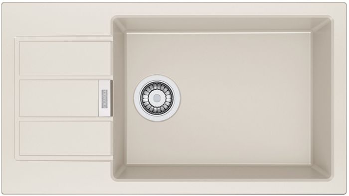 Кухонні мийки Franke Sirius S2D Slim 611-78 XL/143.0627.387/ тектонайт/з крилом/ 780х430х200/білий