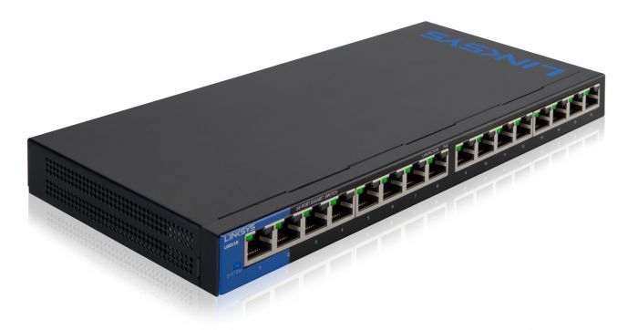 Комутатор LINKSYS LGS116 16xGE, некерований