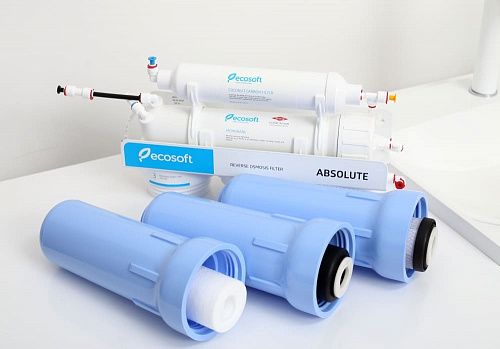 Фільтр зворотного осмосу Ecosoft Absolute 5-50, 75 гал DuPont Aqualast, дренаж 1:1