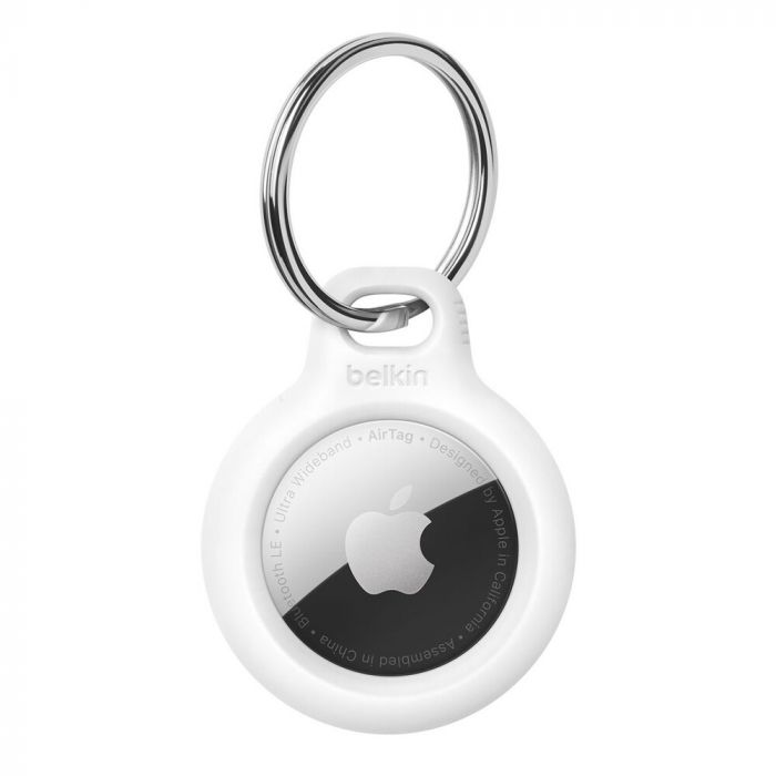 Тримач Belkin Secure Holder with Key Ring AirTag, білий