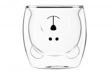 Набір чашок Ardesto Animals з подвійними стінками, 250 мл, 2 од., боросилікатне скло