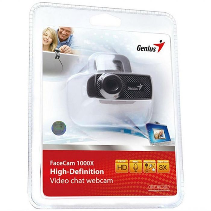 Веб-камера Genius FaceCam 1000X HD,Black