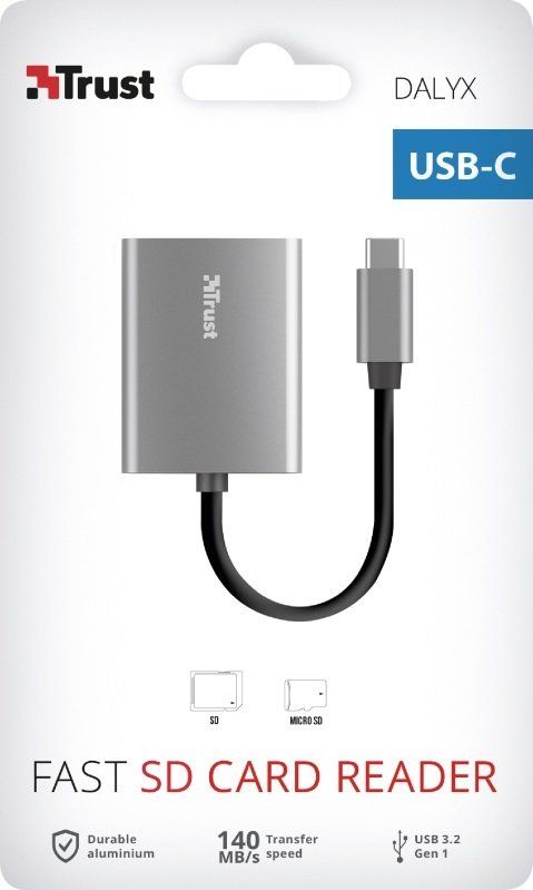 Кардридер Trust DALYX FAST USB-C ALUMINIUM
