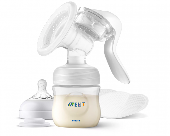 Ручний молоковідсмоктувач Philips Avent з пляшечкою 115мл SCF430/10