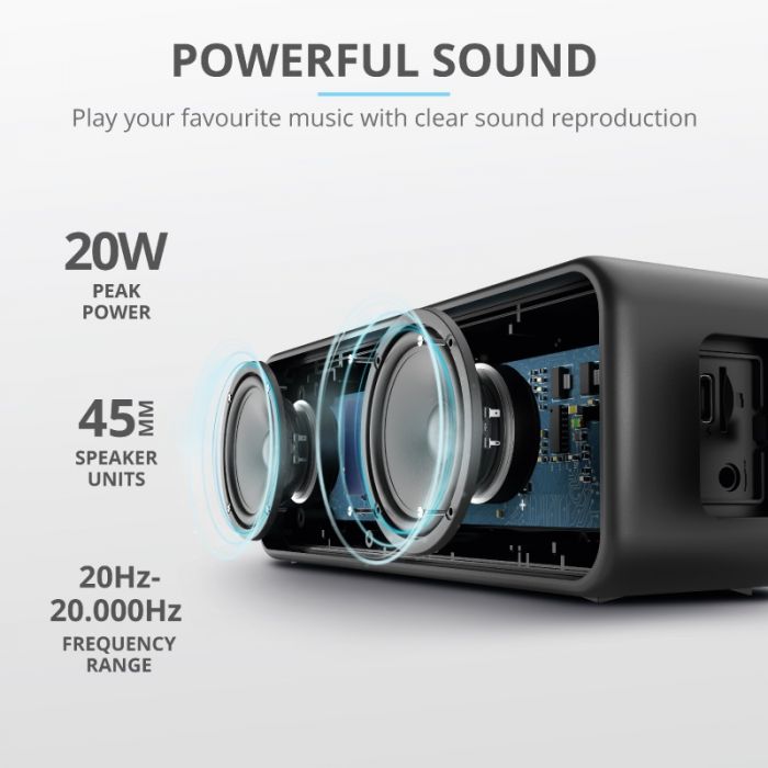 Акустична система Trust Zowy Max Bluetooth Speaker Black