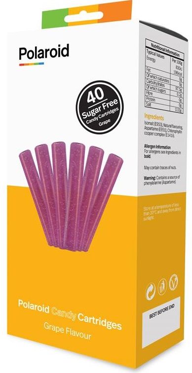 Набір картриджів для 3D ручки Polaroid Candy pen, виноград, фіолетовий ( 40 шт)