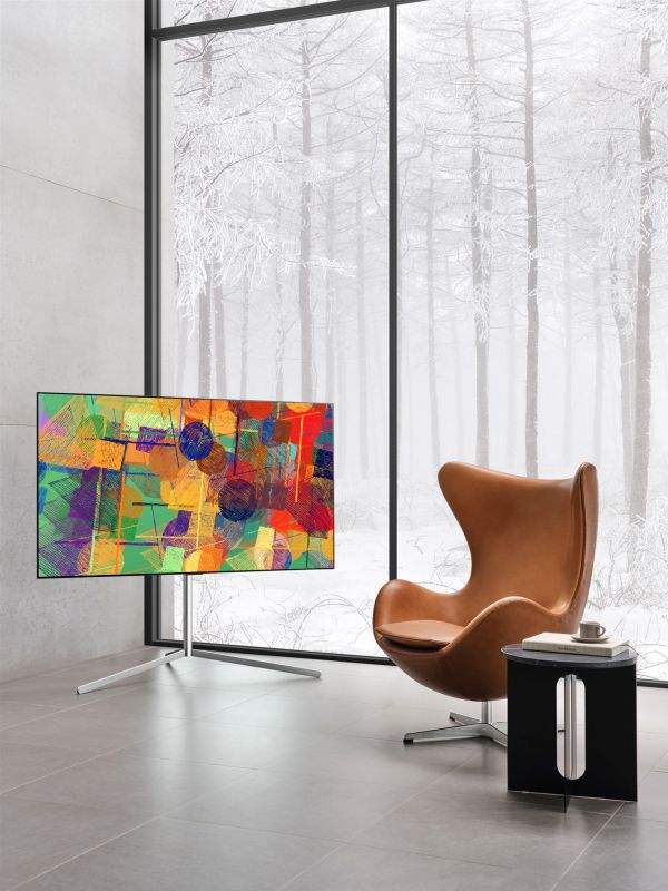 Телевiзор 55" OLED 4K LG OLED55G16LA Smart, WebOS, Срiбло