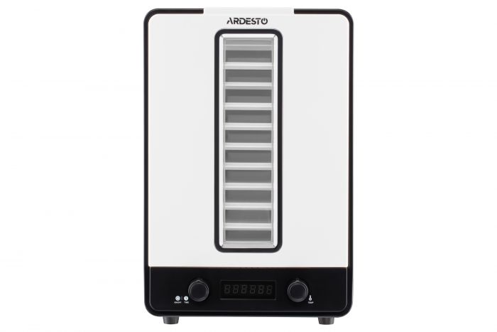 Сушка для продуктів Ardesto FDB-1138 - 550Вт/ 10+1 піддонів вис. 3см/рег. темп./ біла