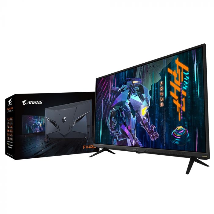 Монітор LCD AORUS 43" FV43U, 2xHDMI, DP, 2xUSB, USB-C, MM, VA QLED, 3840x2160, 144Hz, 1mc, 97%DCI-P3, FreeSync, HDR1000