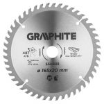 Диск пильний GRAPHITE, 165х20 мм, 48 зубів