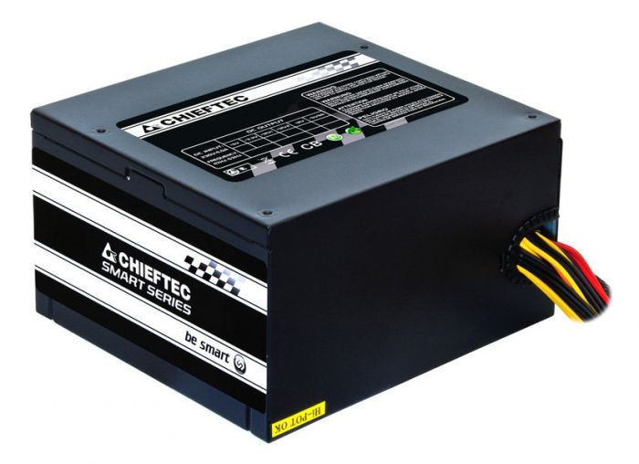 Блок живлення CHIEFTEC Smart (550W), ATX v2.3, 200-240V, >85%, 120мм, 1xMB 24pin(20+4), 1xCPU 8pin(4+4), 2xMolex, 4xSATA, 2xPCIe 8pin(6+2), CE, CB, TUV, RoHS, Retail