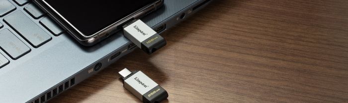 Накопичувач Kingston  128GB USB-C 3.2 Gen 1 DT80