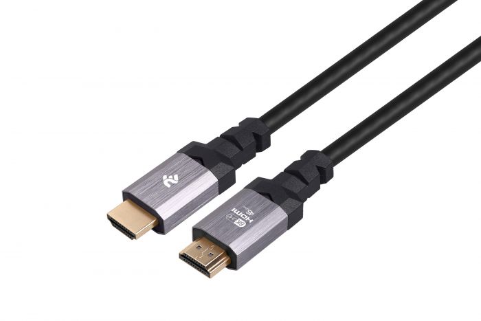Кабель 2Е HDMI 2.1 (AM/AM), 4K/120Hz or 8K/60Hz, 48Gbps Ultra High Speed, black, 3m