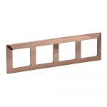 Valena LIFE Legrand рамка 4 пости мідь