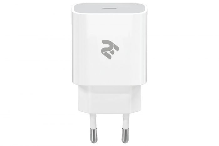 Мережевий ЗП 2Е USB-C Wall Charger PD3.0 DC5V/3A, 20W, white
