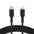 Кабель Belkin USB-С - Lightning, BRAIDED, 2m, black