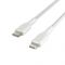 Кабель Belkin USB-С - Lightning, BRAIDED, 2m, white