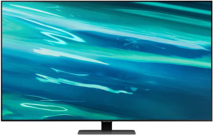 Телевiзор 50" QLED 4K Samsung QE50Q80AAUXUA Smart, Tizen, Gray