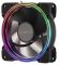 Корпусний вентилятор 2E GAMING AIR COOL (ACF120B-RGB), 120мм, Molex 4PIN +2510-3PIN, чорні лопаті, чорна рамка