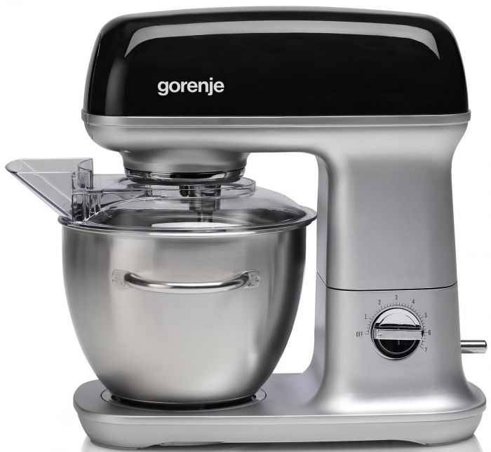 Кух.комбайн Gorenje MMC1000RLBK/1000 Вт/7 швидкостей/ чаша-4.5 л./4 насадки/ чаша-нержав/корпус-алюміній/чорний