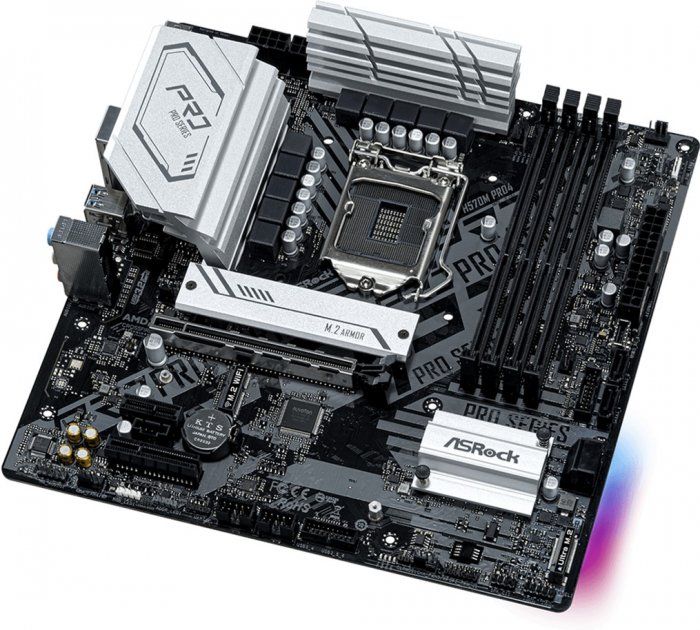 Материнcька плата ASRock H570M PRO4 s1200 H570 4xDDR4 M.2 HDMI DP mATX