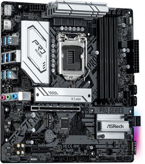 Материнcька плата ASRock H570M PRO4 s1200 H570 4xDDR4 M.2 HDMI DP mATX