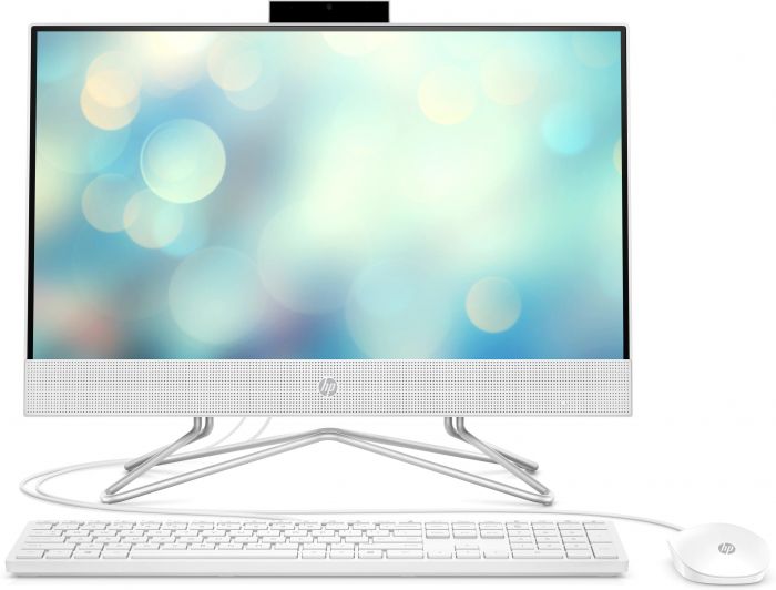 Персональний комп'ютер-моноблок HP All-in-One 21.5FHD IPS AG/Intel i3-1125G4/8/256F/int/kbm/DOS/White