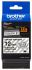 Стрічка Brother 12mm суперклейка, чорний на прозорому