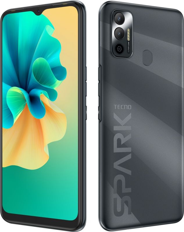 Смартфон TECNO Spark 7 (KF6n) 4/128Gb NFC 2SIM Magnet Black