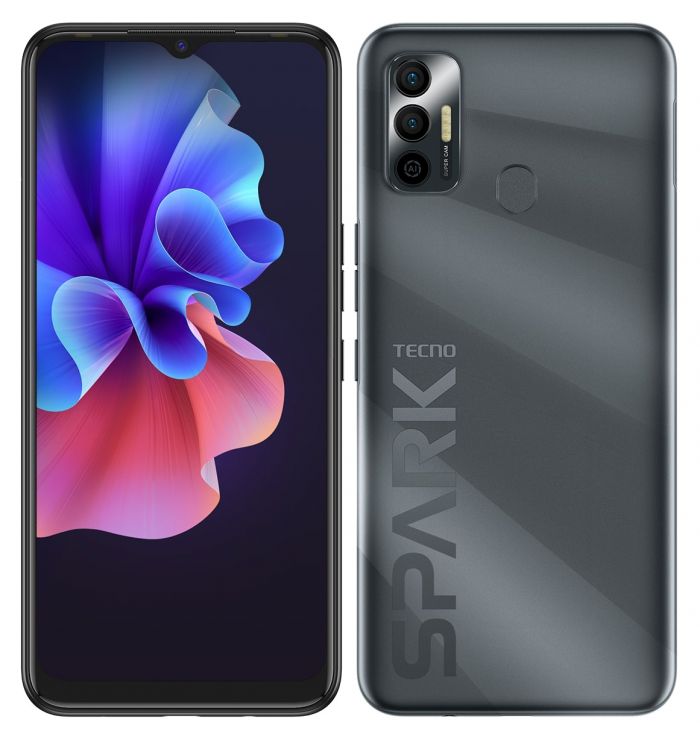 Смартфон TECNO Spark 7 (KF6n) 4/128Gb NFC 2SIM Magnet Black