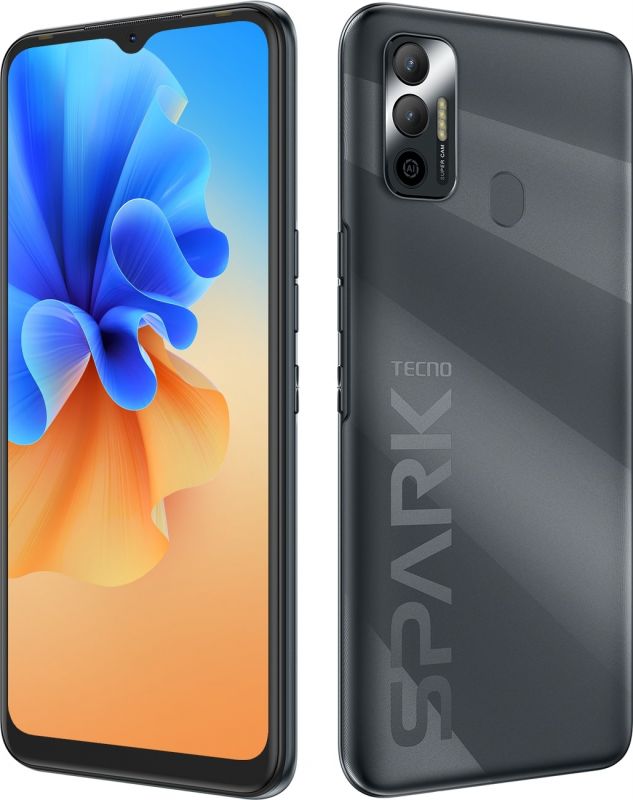 Смартфон TECNO Spark 7 (KF6n) 4/64Gb NFC 2SIM Magnet Black