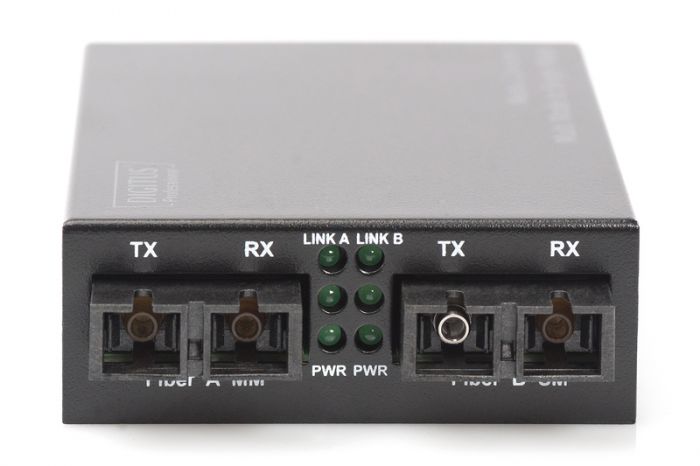 Медіа конвертор DIGITUS Fast Ethernet, MM SC DX / SM SC DX, 1310nm