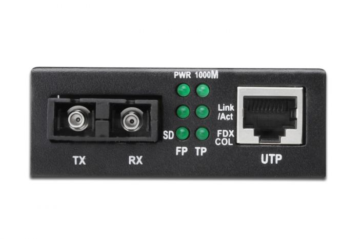 Медіа конвертор DIGITUS Gigabit, RJ45 / SM SC DX, 1310nm, 20km