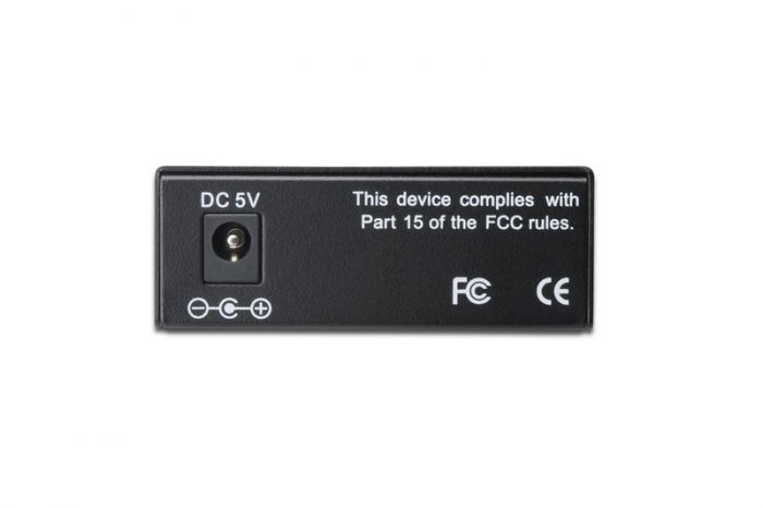 Медіа конвертор DIGITUS Gigabit, RJ45 / SM SC SX, BiDi Tx1310nm/Rx1550nm, 20km