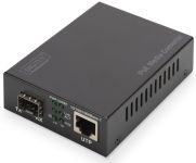 Медіа конвертор DIGITUS Gigabit PoE+, RJ45/SFP, 802.3at, 30W, incl. PSU