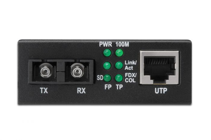 Медіа конвертор DIGITUS Fast Ethernet, RJ45 / SM SC, 1310 m, 20km