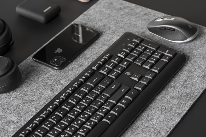 Клавіатура 2Е KS220 WL Black