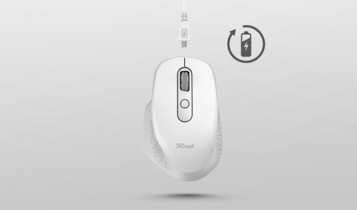 Миша Trust Ozaa Rechargeable WL WHITE