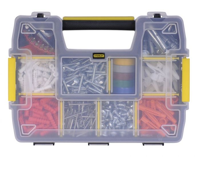 Ящик-органайзер Stanley "Sort Master Light", переставні перегородки, 29.5x6.5x21.5см