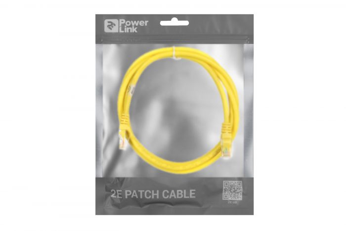 Патч-корд 2E Cat 6,UTP,RJ45, 26AWG ,7/0.16 Cu, 1.50 m, PVC,Yellow