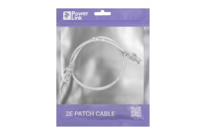 Патч-корд 2E Cat 5e,UTP,RJ45, 26AWG ,7/0.16 CCA, 0.50m, PVC,Grey