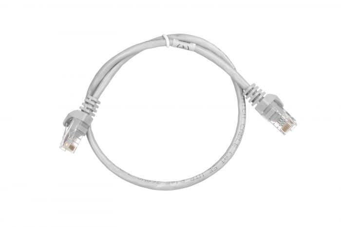 Патч-корд 2E Cat 5e,UTP,RJ45, 26AWG ,7/0.16 CCA, 0.50m, PVC,Grey