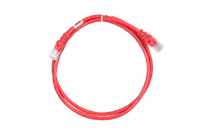 Патч-корд 2E Cat 5e,UTP,RJ45, 26AWG ,7/0.16 CCA, 1.00 m, PVC,Red