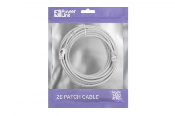 Патч-корд 2E Cat 5e,UTP,RJ45, 26AWG ,7/0.16 CCA, 6.00 m,PVC, Grey
