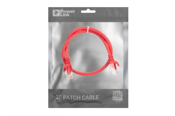 Патч-корд 2E Cat 6,UTP,RJ45, 26AWG ,7/0.16 Cu, 0.50 m, PVC,Red