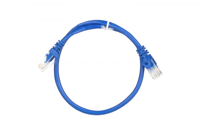 Патч-корд 2E Cat 5e,UTP,RJ45, 26AWG ,7/0.16 Cu, 0.50 m, PVC,Blue