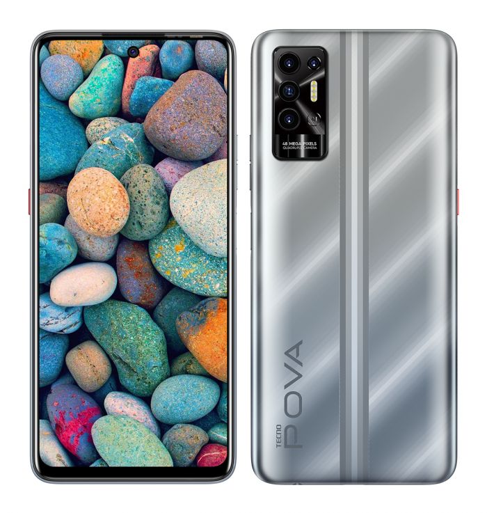 Смартфон TECNO POVA-2 (LE7n) 4/64Gb NFC 2SIM Polar Silver