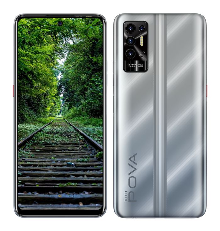 Смартфон TECNO POVA-2 (LE7n) 4/128Gb NFC 2SIM Polar Silver