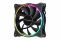Корпусний вентилятор 2E GAMING (F120OR-ARGB), 120мм, 3+3pin 5V Aura, чорні лопаті,рамка, outer LED