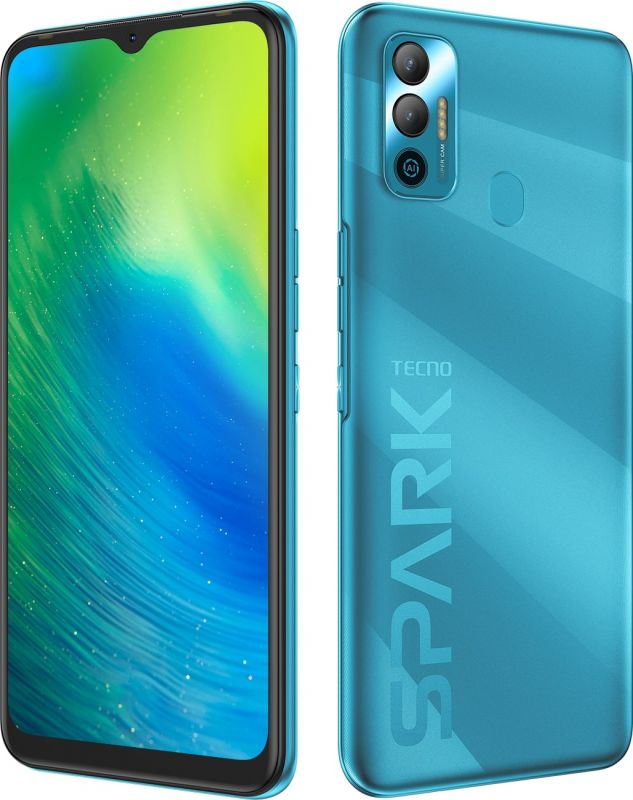 Смартфон TECNO Spark 7 (KF6n) 4/64Gb NFC 2SIM Morpheus Blue